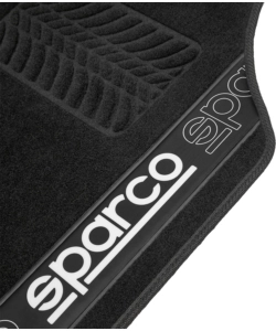 SET 4 TAPPETINI NERI PER AUTO SPARCO IN MOQUETTE